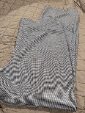 Talbots Black and White Houndstooth Trousers